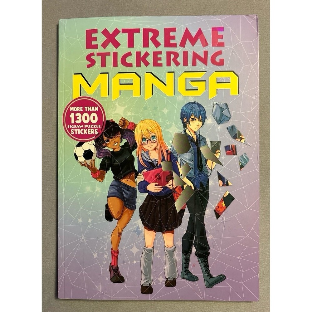 NEW Extreme Stickering Manga Book - More Than 1300 Jigsaw Puzzle‎ Stickers